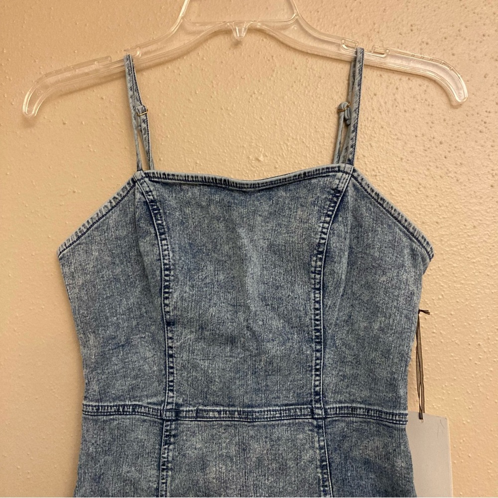 Iris Denim Bodycon Dress - Picture 2 of 11